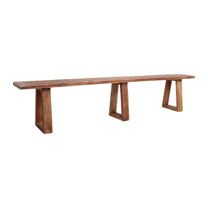 Teak Dining Bench Farmwood 220cm Raw Materials