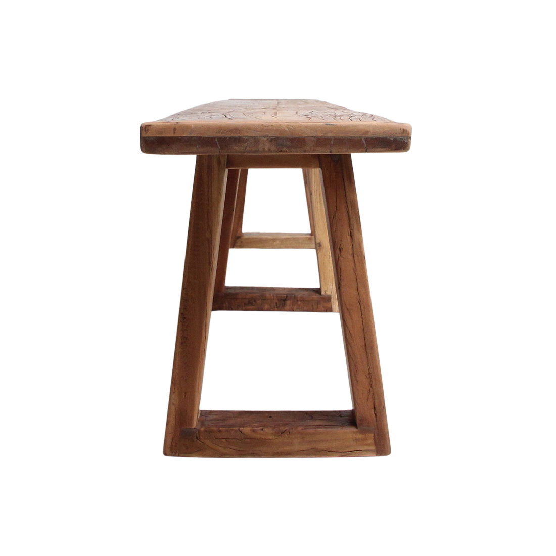 Teak Dining Bench Farmwood 220cm Raw Materials