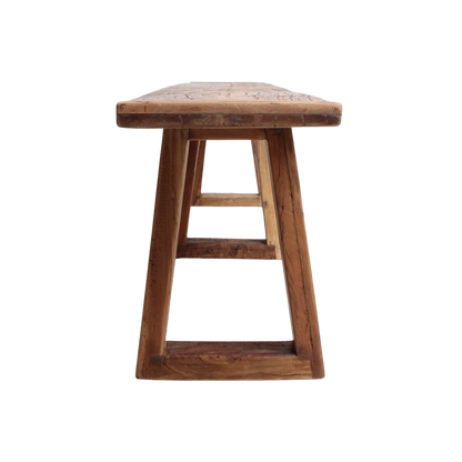 Teak Dining Bench Farmwood 220cm Raw Materials
