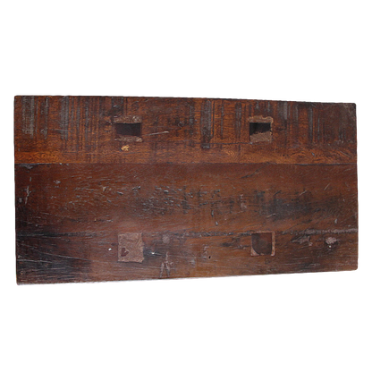 Wooden Bench Factory Brown Recycled Wood Raw Material