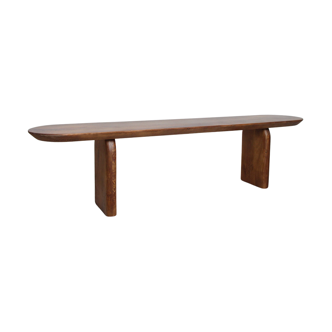 Dining Room Bench Bullnose Brown Mango Wood 180cm Raw Materials