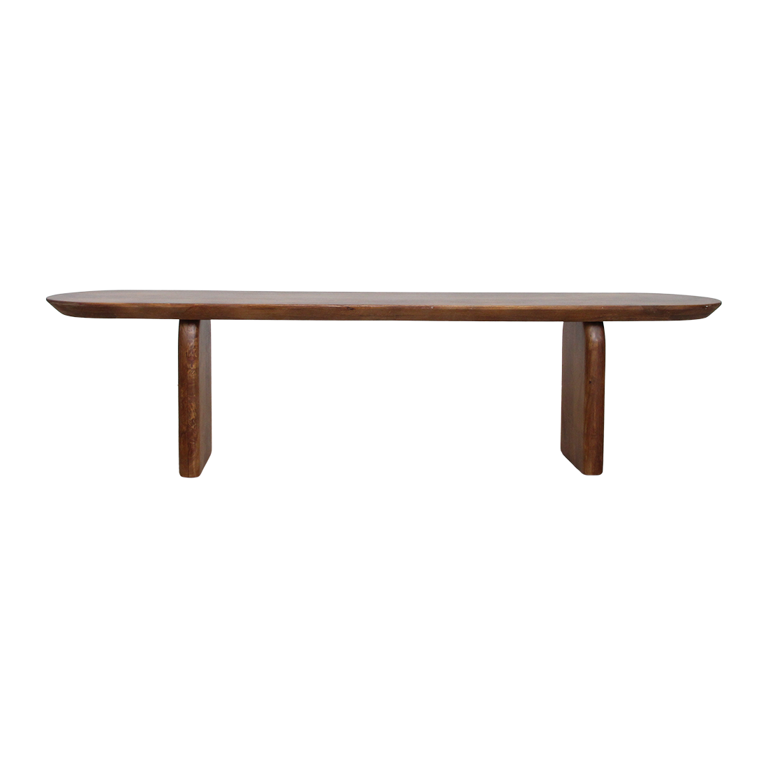 Dining Room Bench Bullnose Brown Mango Wood 180cm Raw Materials
