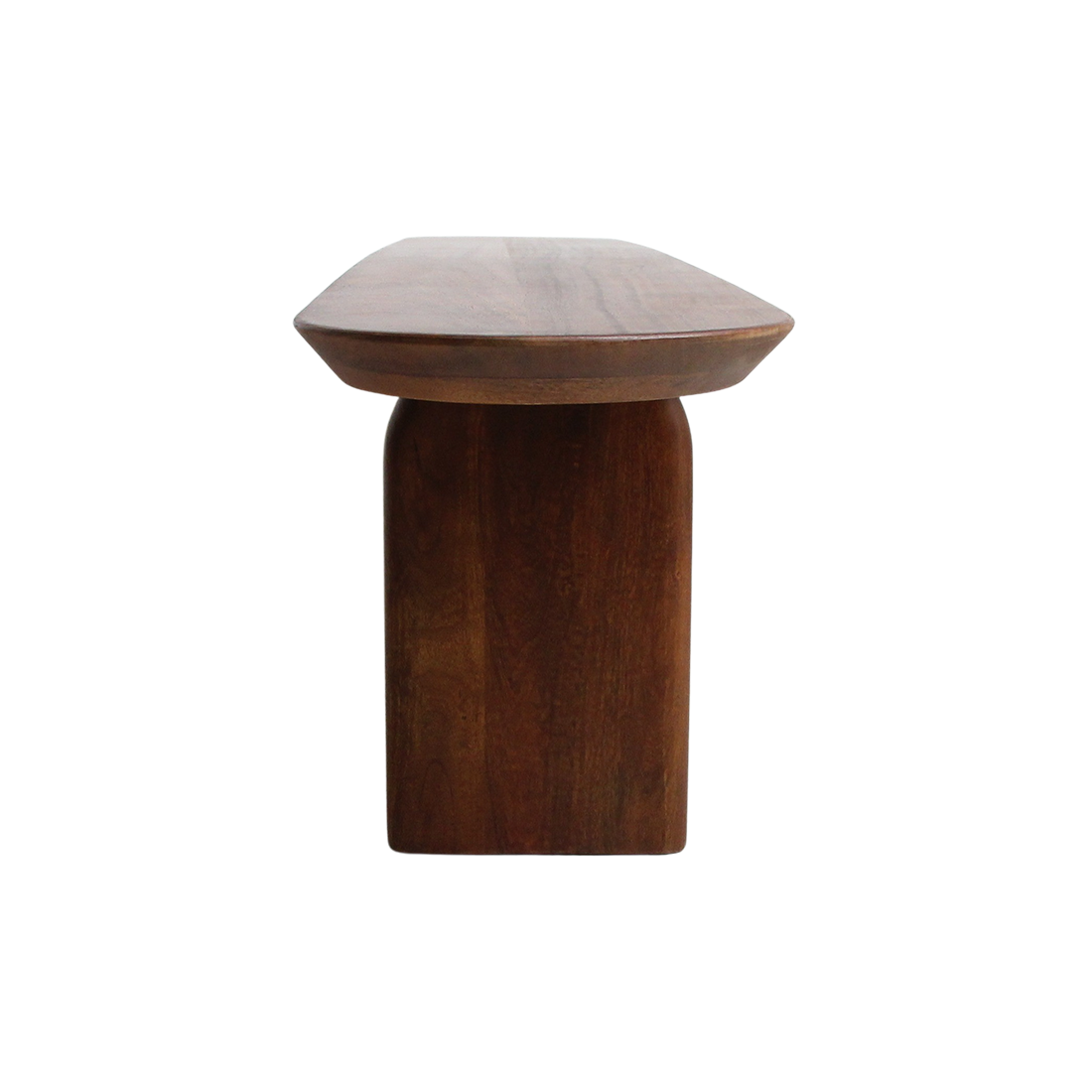Dining Room Bench Bullnose Brown Mango Wood 180cm Raw Materials