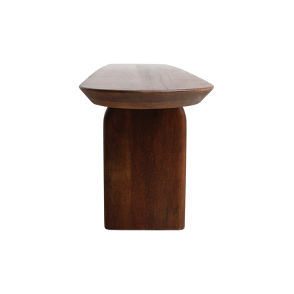 Dining Room Bench Bullnose Brown Mango Wood 180cm Raw Materials