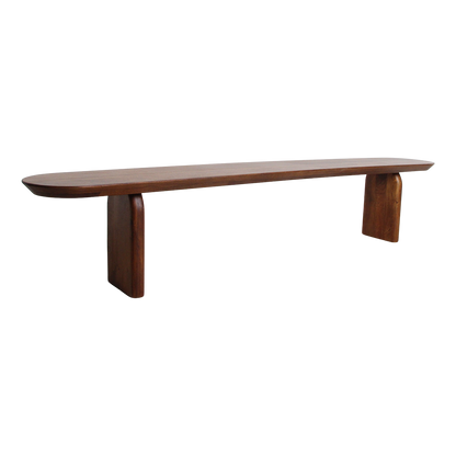 Dining Room Bench Bullnose Brown Mango Wood 240cm Raw Materials