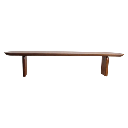 Dining Room Bench Bullnose Brown Mango Wood 240cm Raw Materials