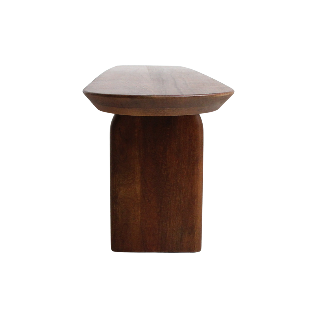 Dining Room Bench Bullnose Brown Mango Wood 240cm Raw Materials