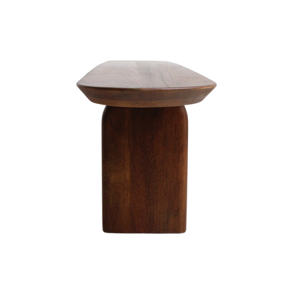 Dining Room Bench Bullnose Brown Mango Wood 240cm Raw Materials