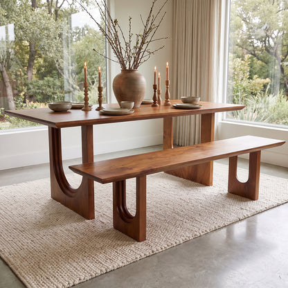 Bullnose Dining Bench Chamfered 180cm Raw Materials