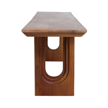 Dining Room Bench Bullnose Chamfered Mango Wood 200cm Raw Materials