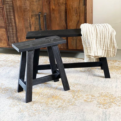 Black ‘Bus Stop’ bench medium Raw Material