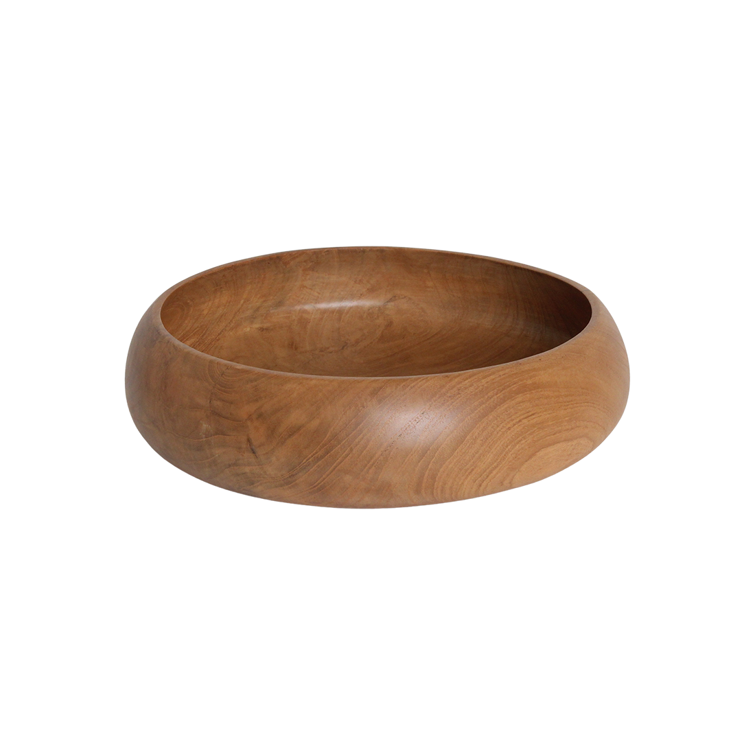 Sera Teak Wood Bowl Medium Raw Materials