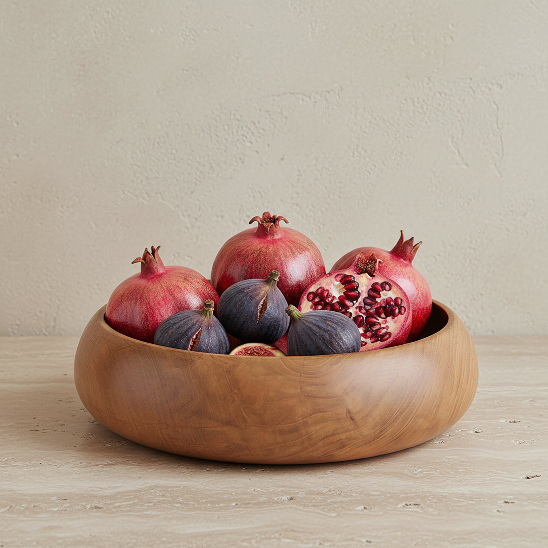 Sera Teak Wood Bowl Medium Raw Materials
