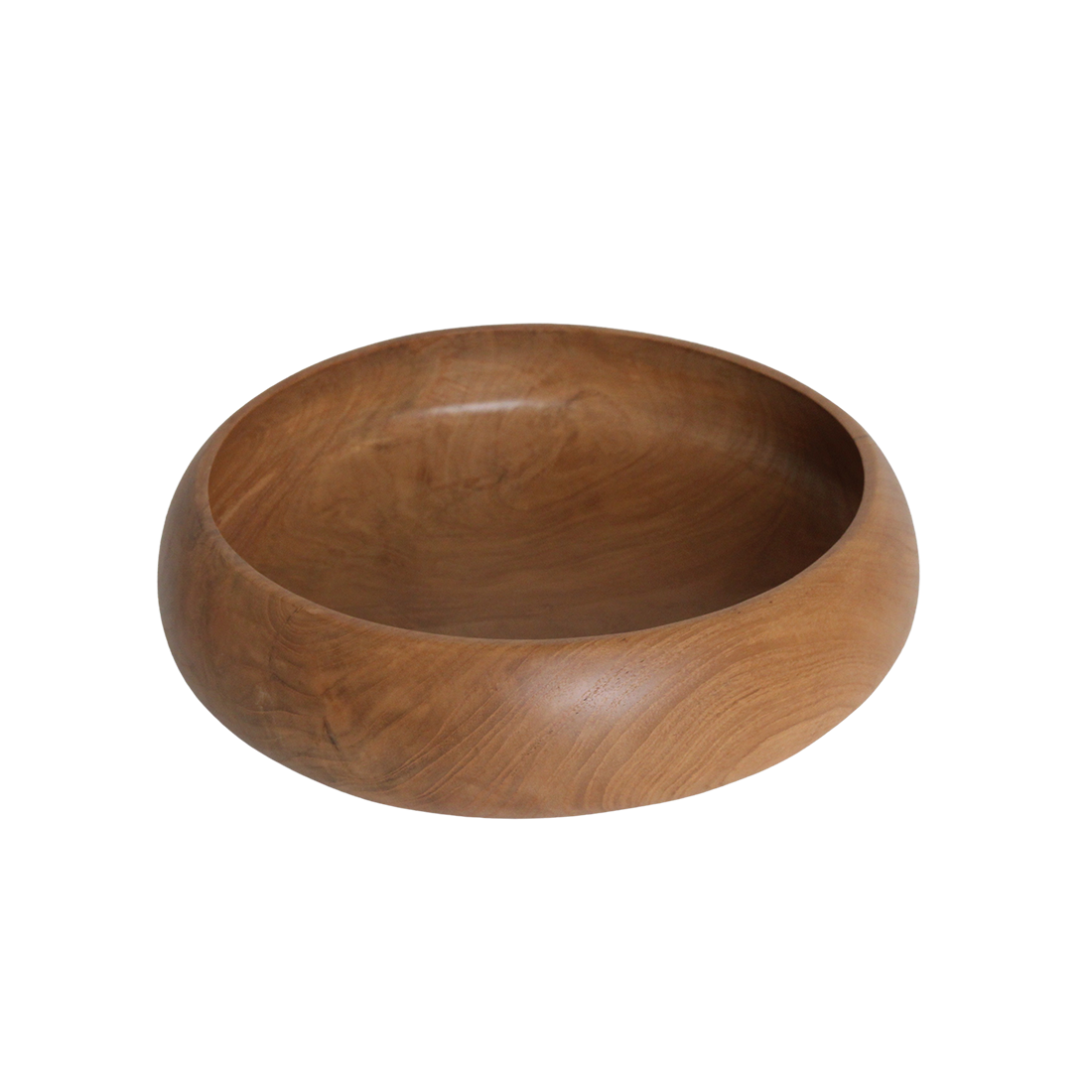 Sera Teak Wood Bowl Medium Raw Materials