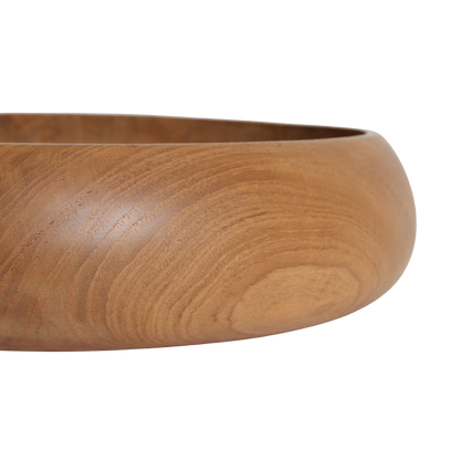 Sera Teak Wood Bowl Medium Raw Materials
