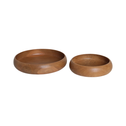 Sera Teak Wood Bowl Medium Raw Materials