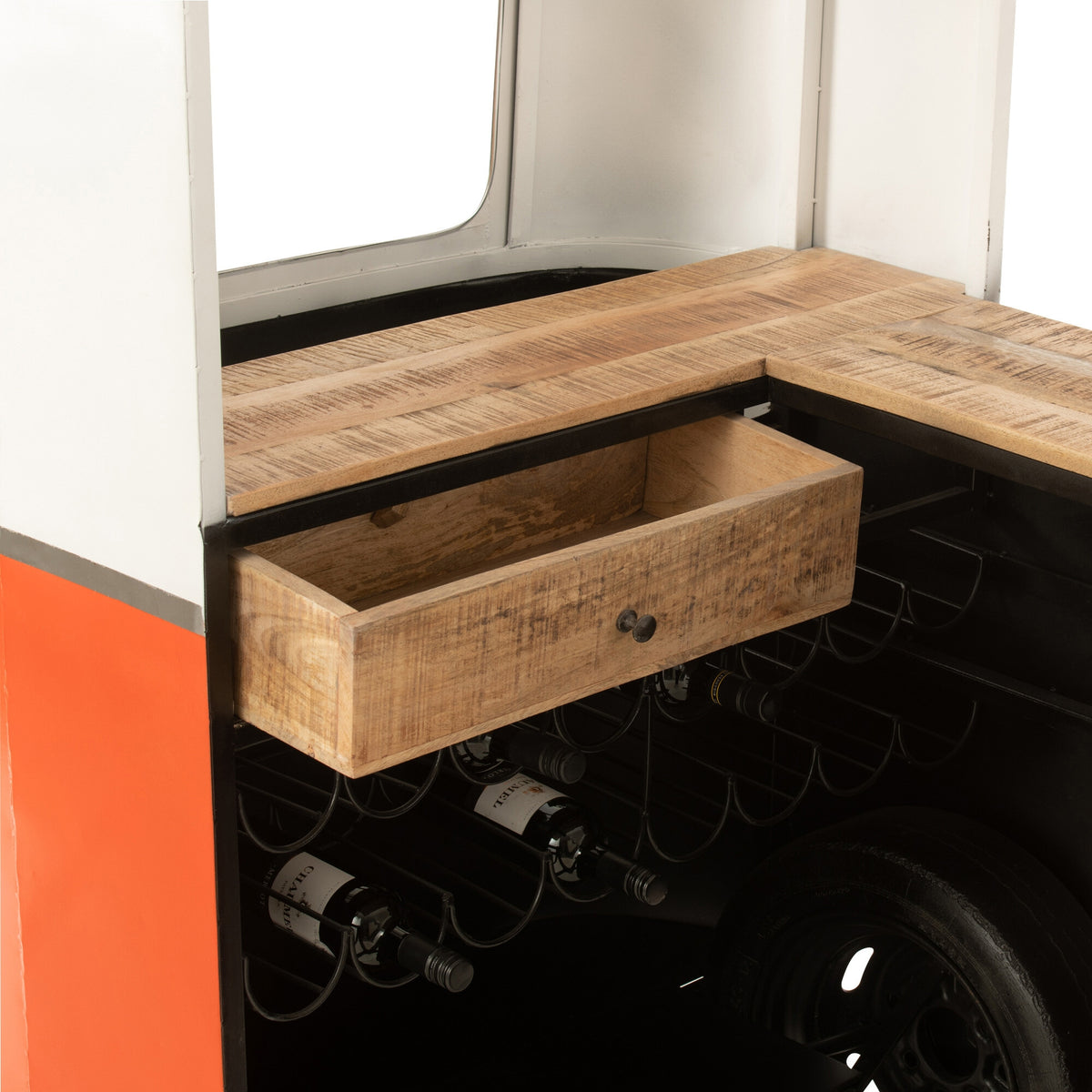Bar stool Retro Bus Orange J-Line