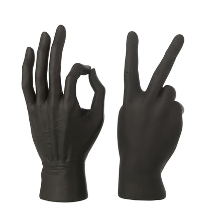 J-Line Black Polystone Sign Language Figurine Assortment, 2 pcs