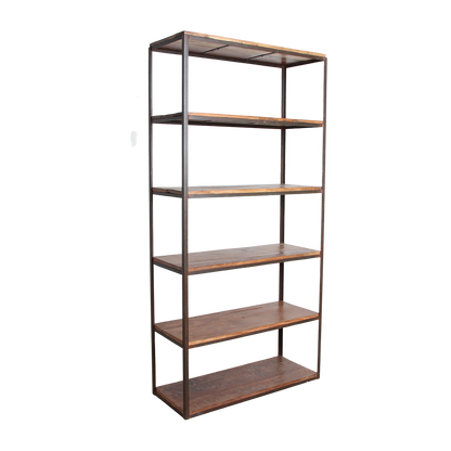 Factory Wall Cabinet With Wooden Shelves Raw Materials