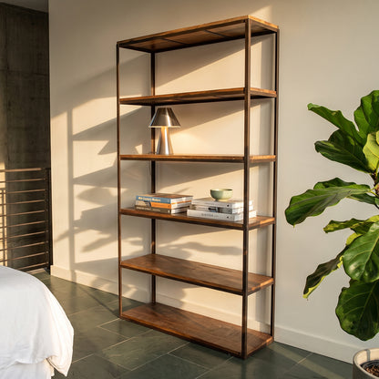 Factory Wall Cabinet With Wooden Shelves Raw Materials