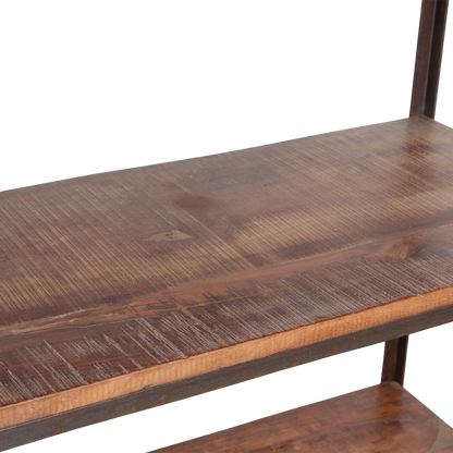 Factory Wall Cabinet With Wooden Shelves Raw Materials