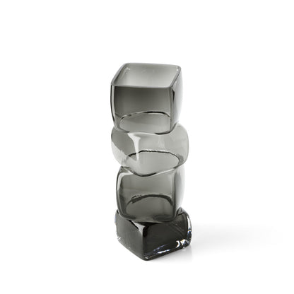 The Cubes Vase – Dark Grey – L Bazar Bizar