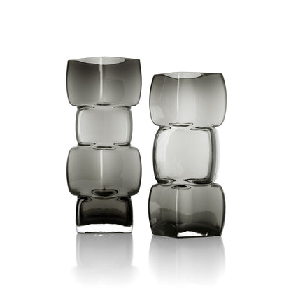 The Cubes Vase – Dark Grey – L Bazar Bizar