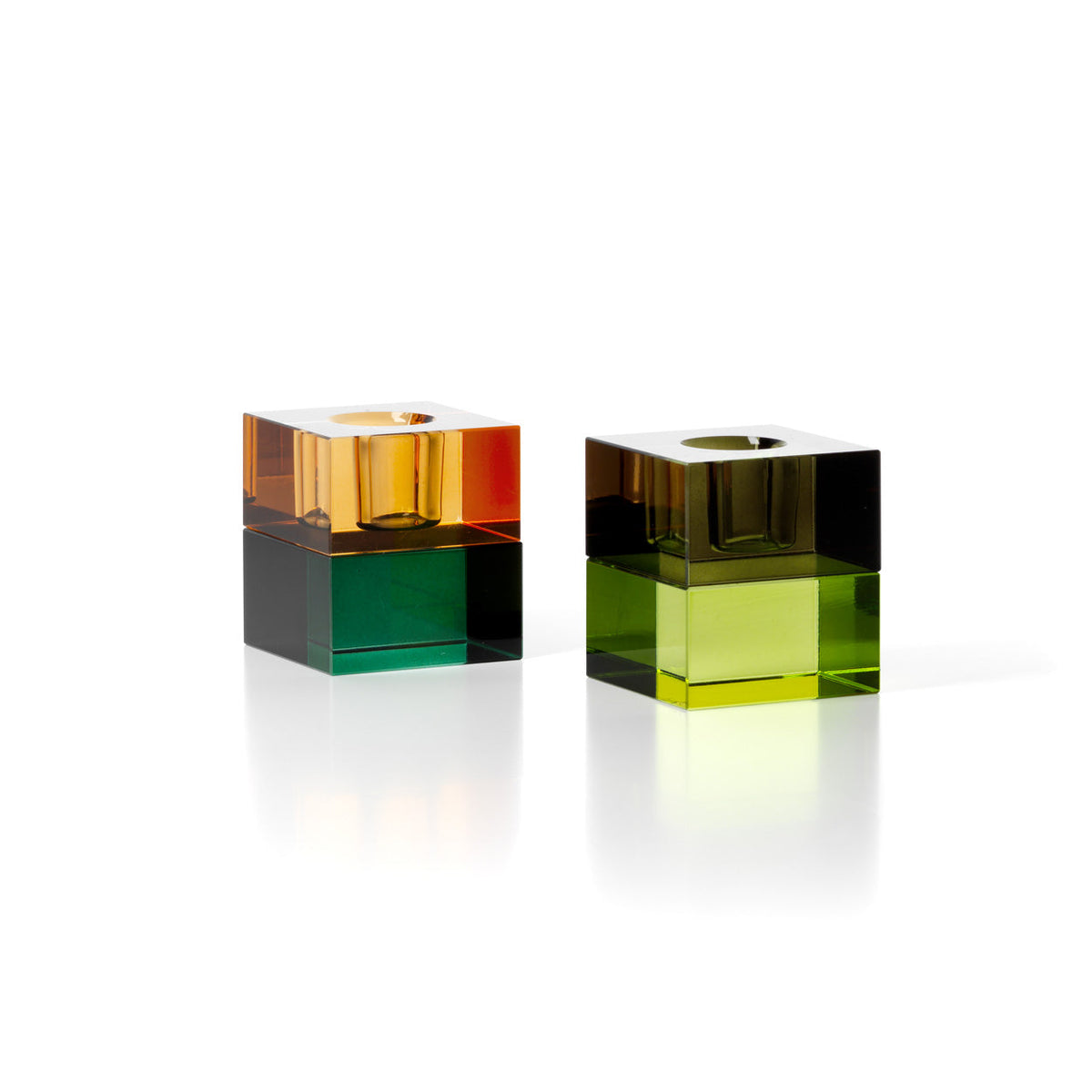 The Gem Blocks Candlestick Green Smoke Bazar Bizarre