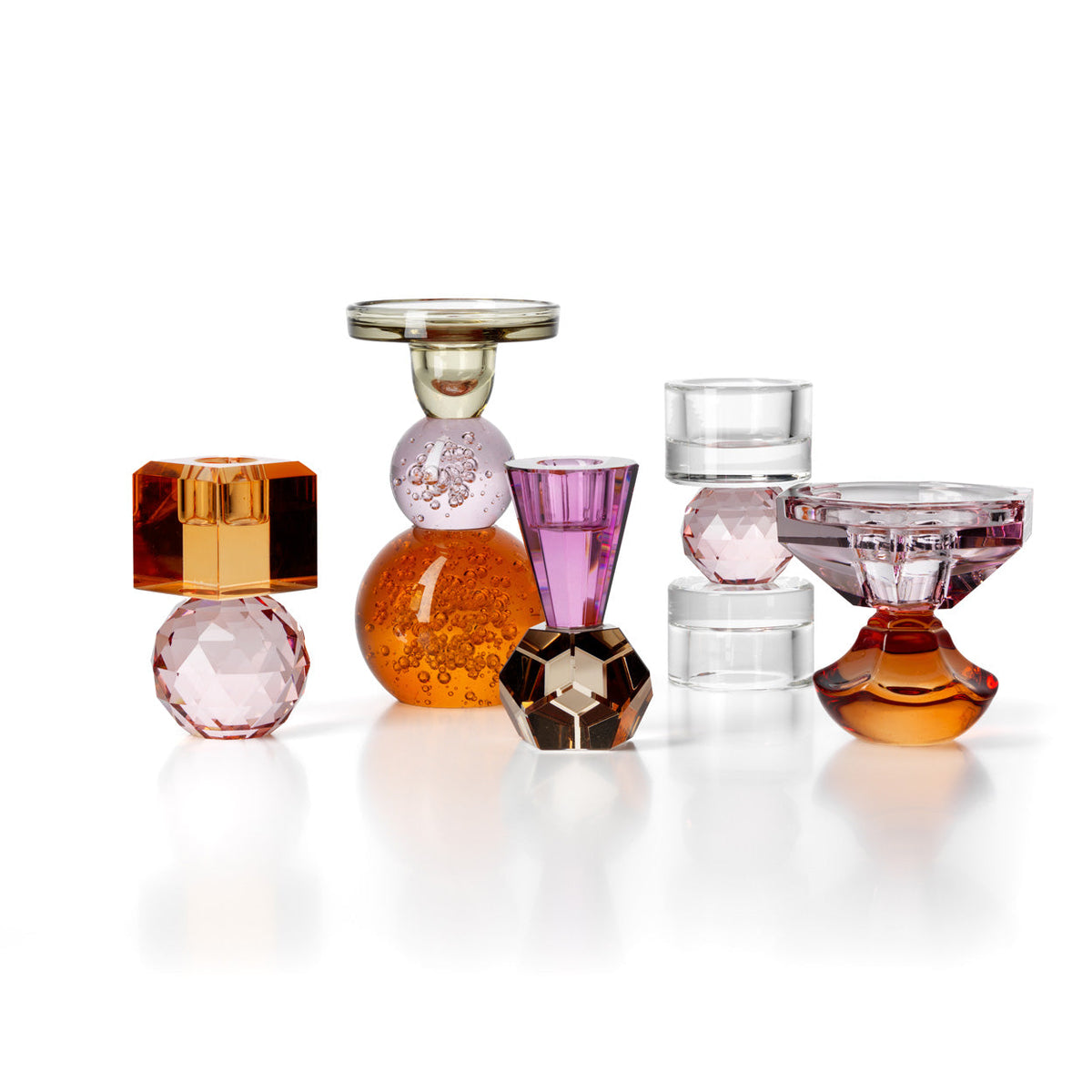 The Citrine &amp; Rose Quartz Candle Holder Bazar Bizar