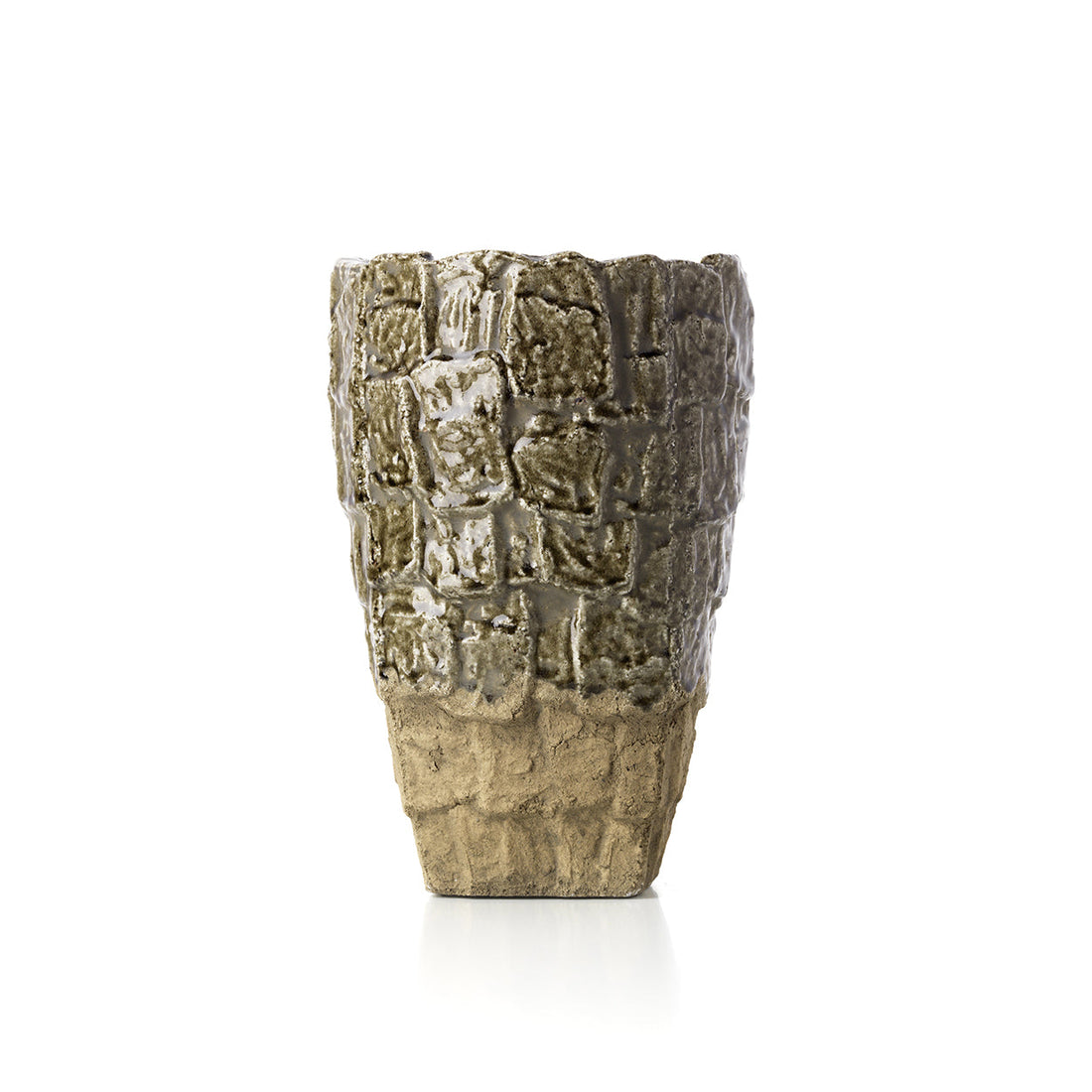The Rock Textured Vase Grey Stone Large Bazar Bizar