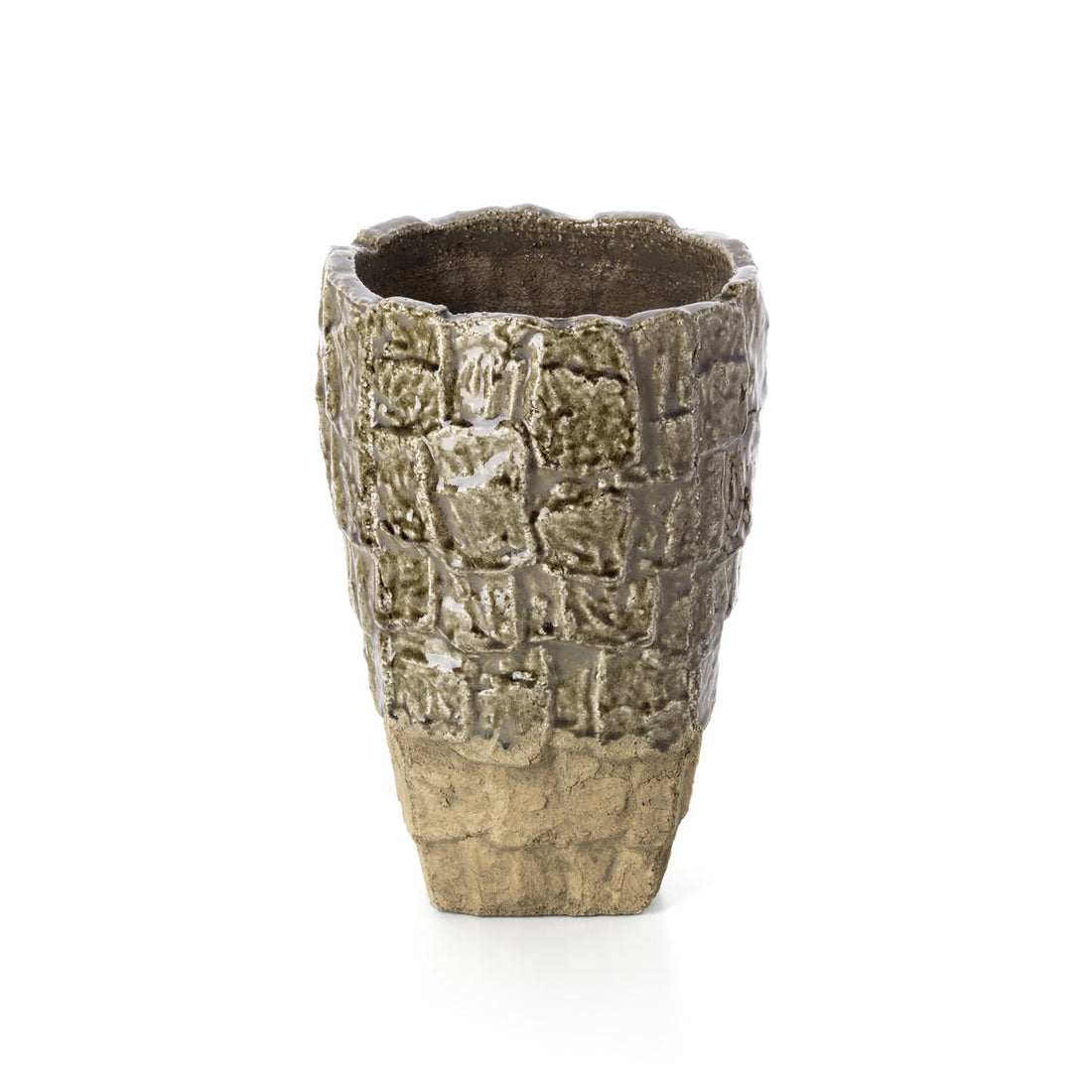 The Rock Textured Vase Grey Stone Large Bazar Bizar