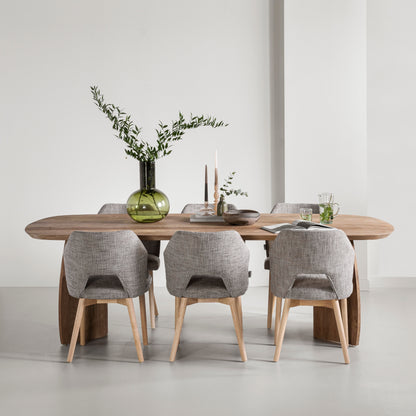 DTP Home Nova Teak Wood Dining Table 220cm