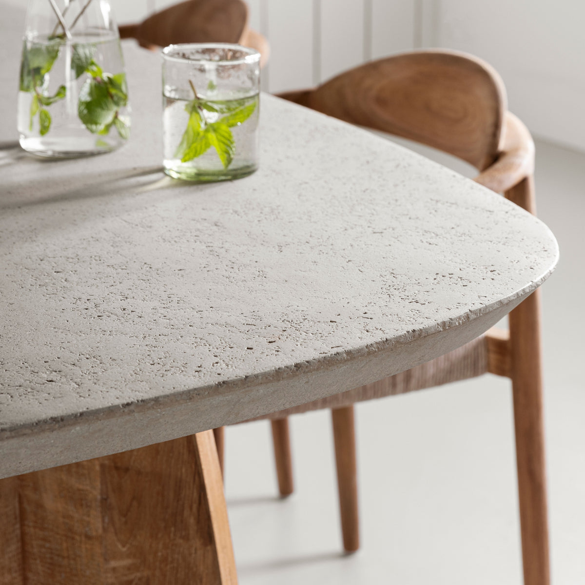 DTP Home Nova Dining Table Travertine 250cm