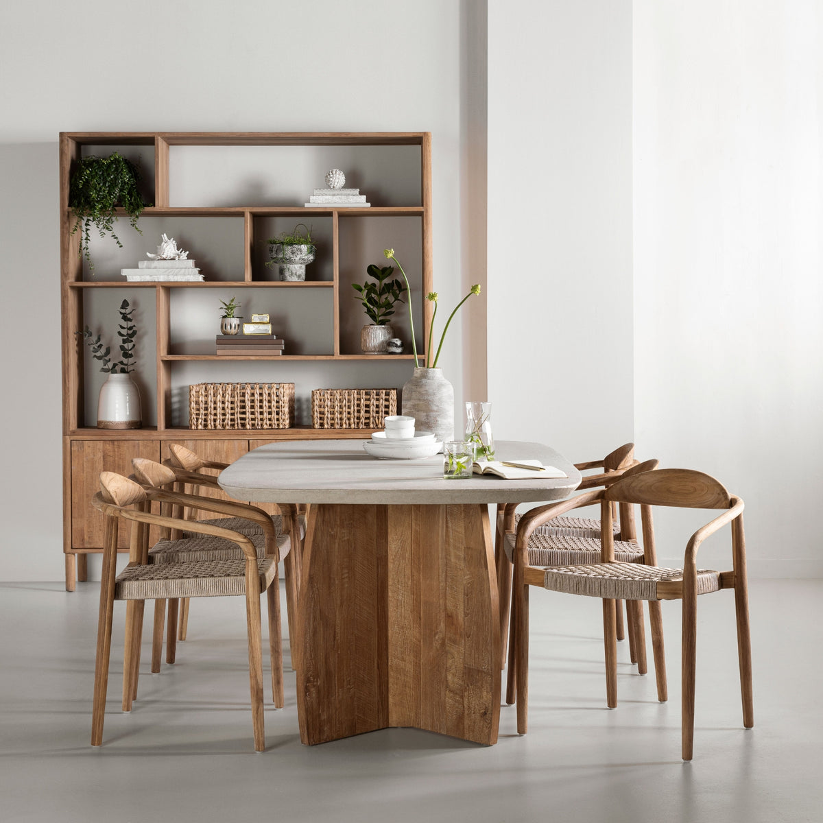 DTP Home Nova Dining Table Travertine 250cm