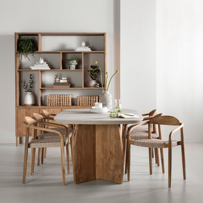 DTP Home Nova Dining Table Travertine 250cm