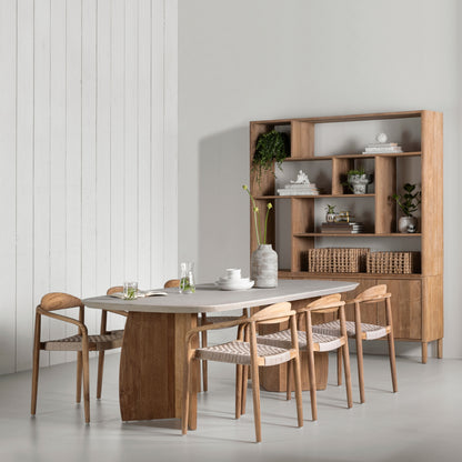 DTP Home Nova Dining Table Travertine 250cm