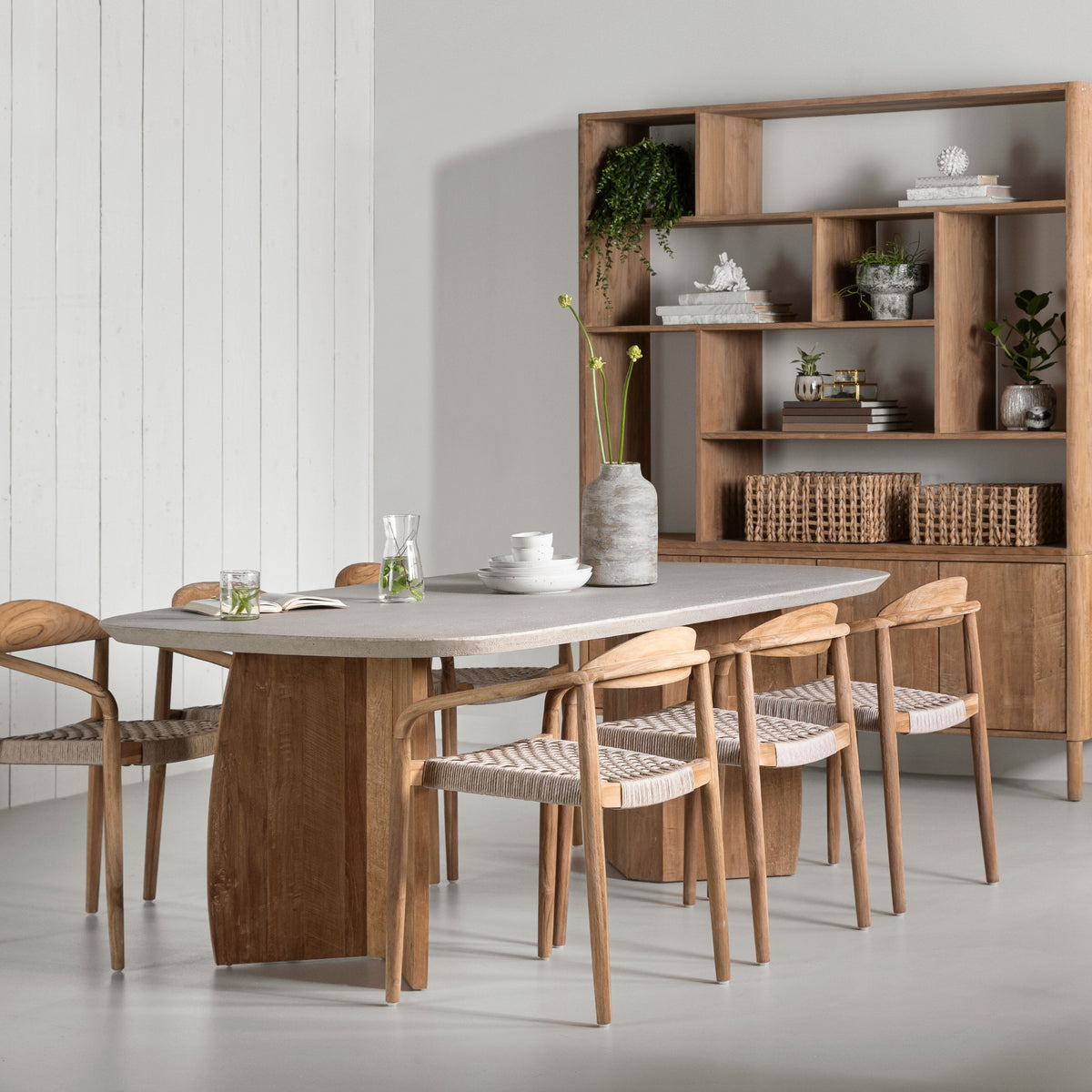 DTP Home Nova Dining Table Travertine 250cm