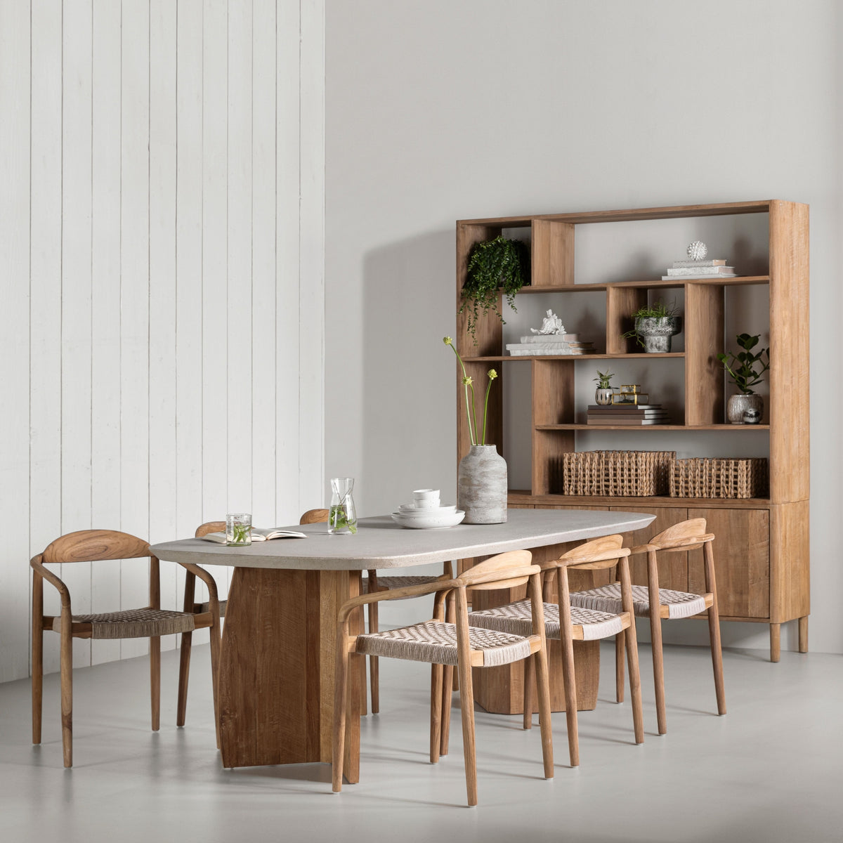 DTP Home Nova Dining Table Travertine 250cm