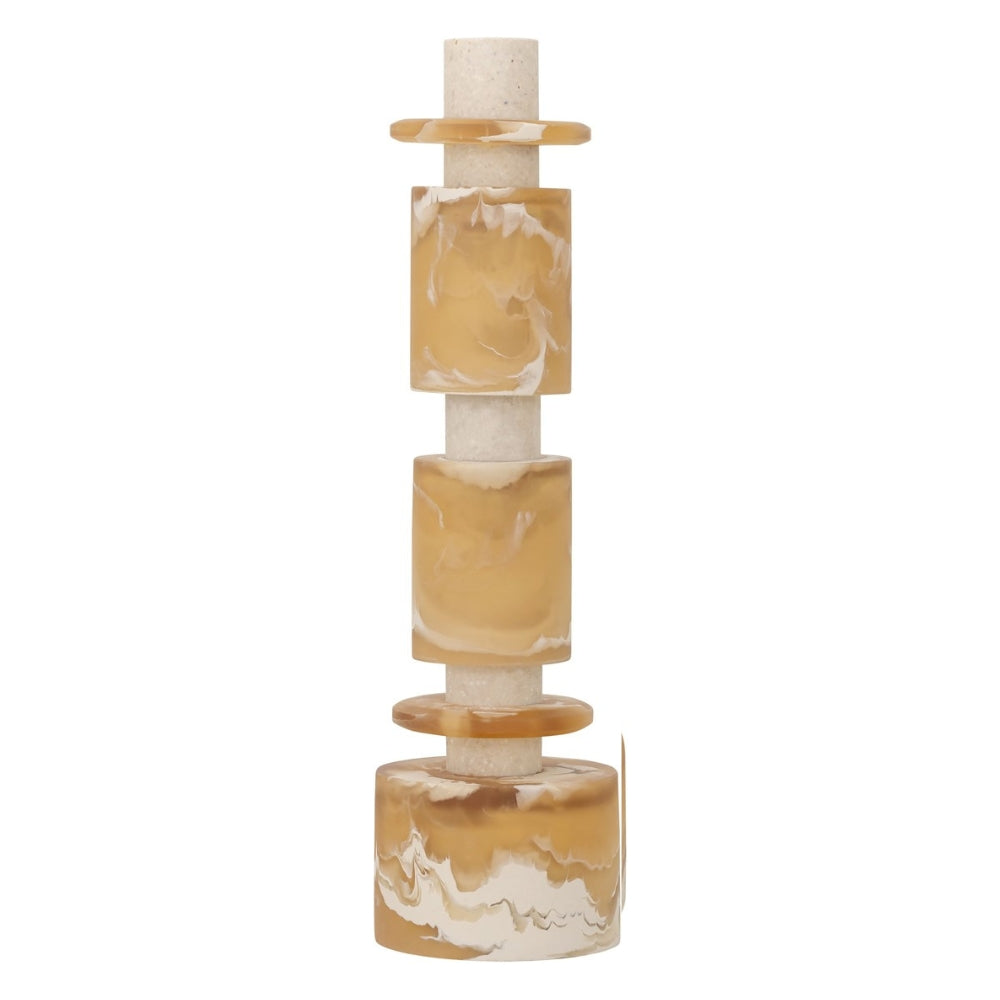 MUST Living Decorative Statue Alba Cream Brown Set of 2