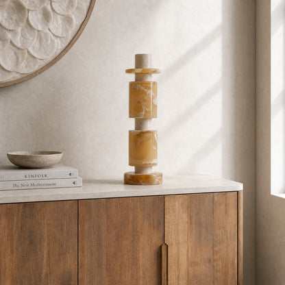 MUST Living Decorative Statue Alba Tall Cream Brown