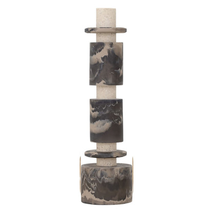 MUST Living Decorative Statue Alba Black Cream Set of 2