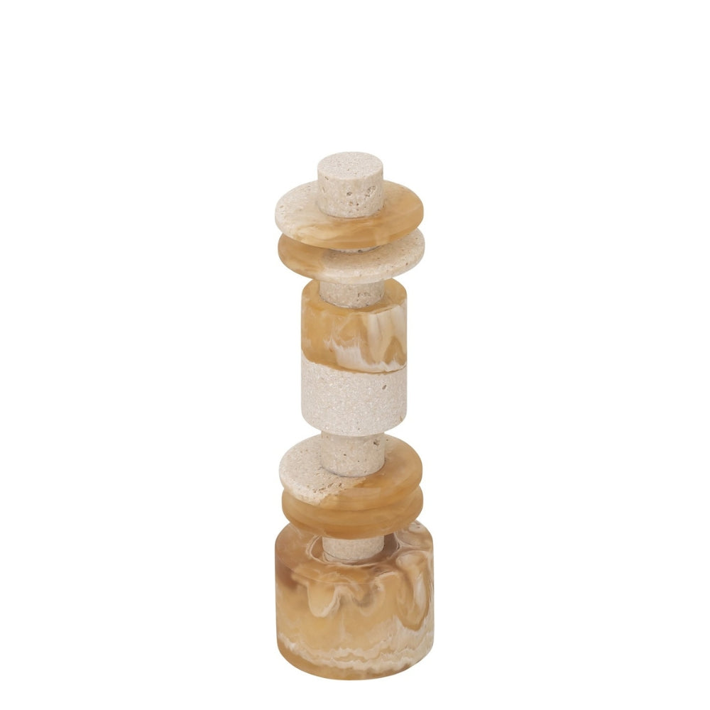 MUST Living Decorative Statue Alba Low Cream Brown