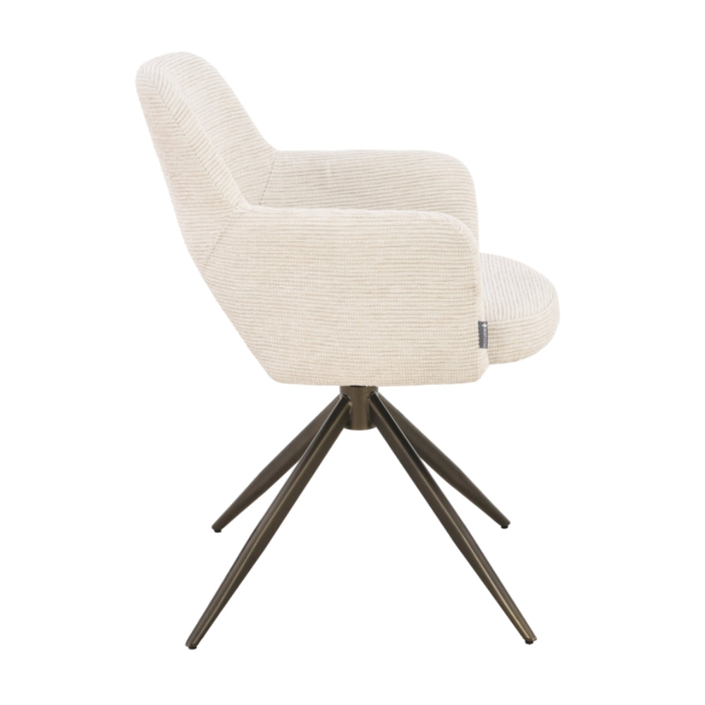 MUST Living Swivel Dining Chair DiCaprio Natural