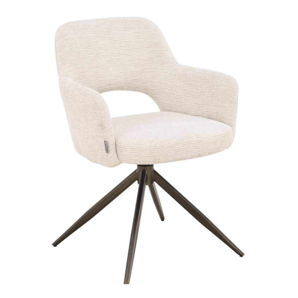MUST Living Swivel Dining Chair DiCaprio Natural