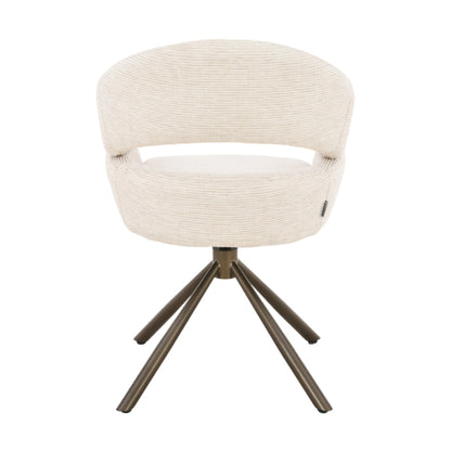 MUST Living Clooney Natural Swivel Dining Chair