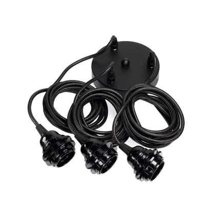 Ceiling light with 3 fittings Black Bazar Bizar