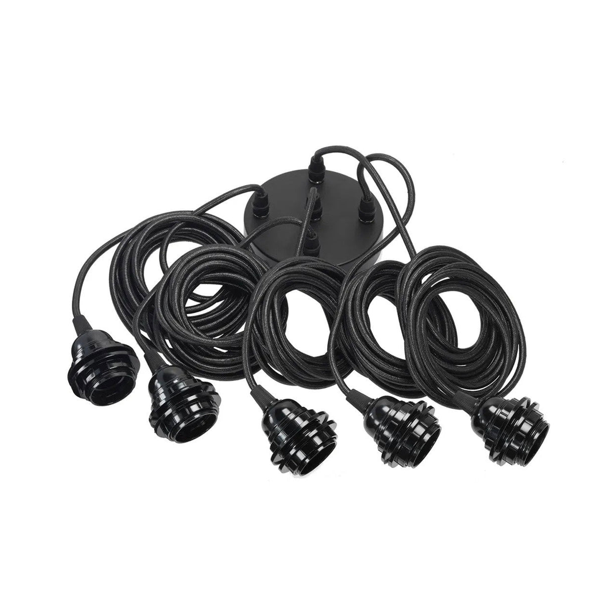 Ceiling light with 5 fittings Black Bazar Bizar