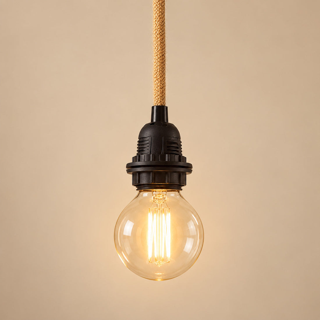 Ceiling light with 1 socket Natural Black Bazar Bizar