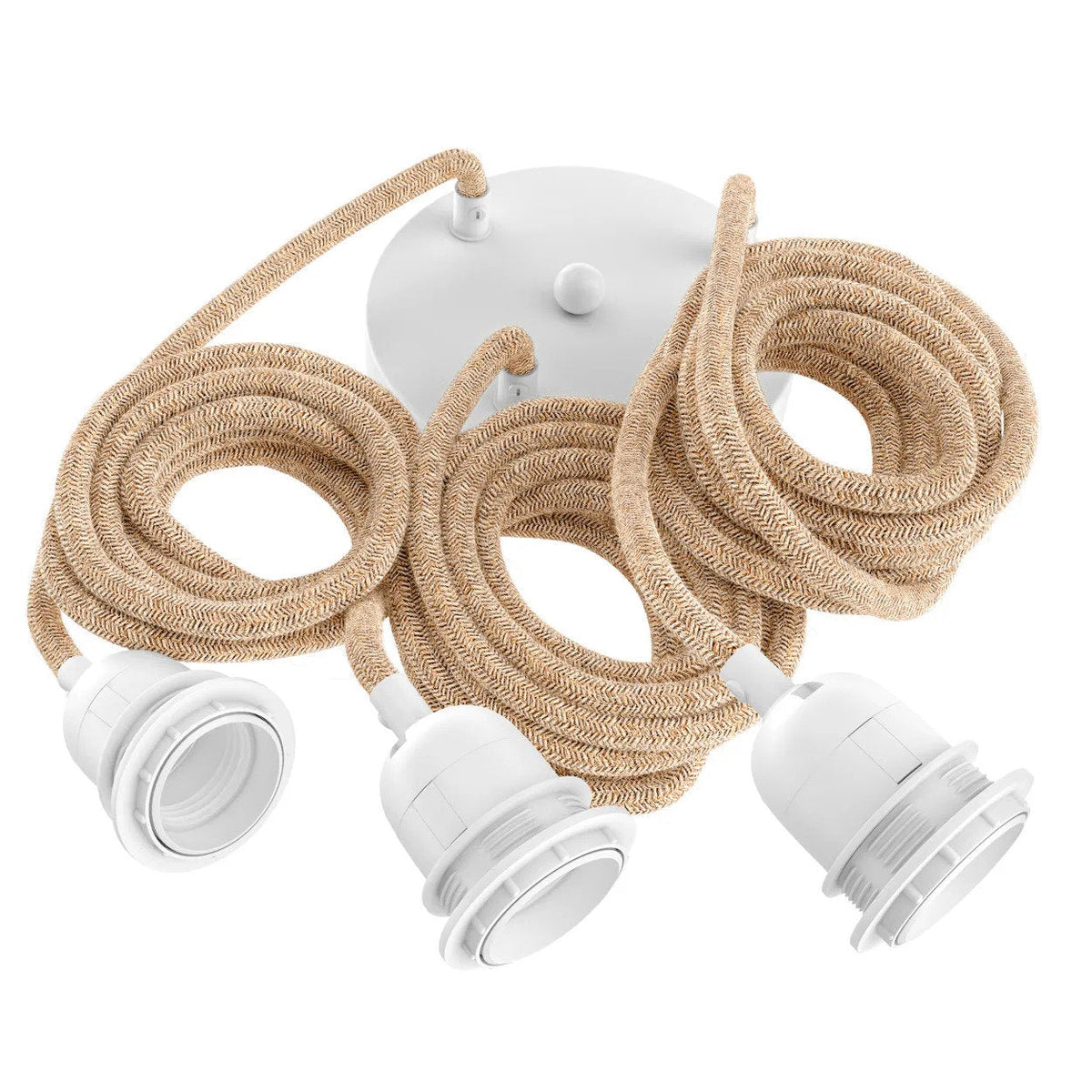 Ceiling Light Fitting - Natural White - 3 Fittings