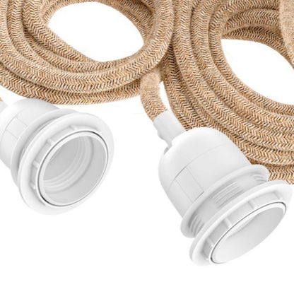 Ceiling Light Fitting - Natural White - 3 Fittings